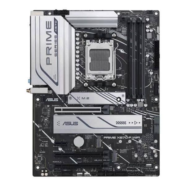 Asus Prime X670-P WIFI CSM Motherboard (AMD Socket AM5/Ryzen 7000 Series CPU/Max 128GB DDR5 6400MHz Memory)