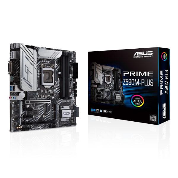Asus Prime Z590M-PLUS Motherboard (Intel Socket 1200/11th And 10th Generation Core Series CPU/Max 128GB DDR4 5133MHz Memory)