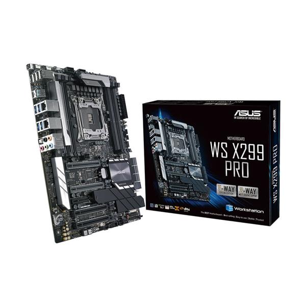 ASUS WS X299 PRO Motherboard (Intel Socket 2066/X299 Chipset Core X Series Cpu/Max 128GB DDR4-4133MHz Memory)