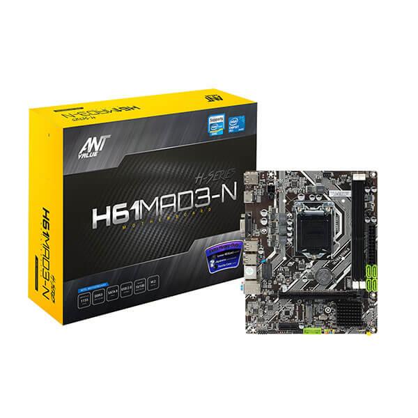 Ant Value H61MAD3-N Motherboard (Intel Socket 1155/3rd and 2nd Generation Core Series CPU/DDR3 1333MHz Memory)