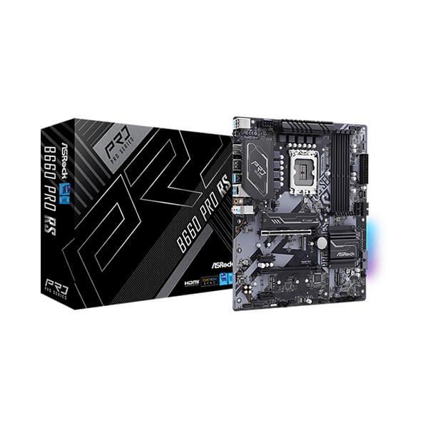 ASRock B660 Pro RS Motherboard (Intel Socket 1700/13th and 12th Generation Core Series CPU/Max 128 GB DDR4 4800MHz Memory)