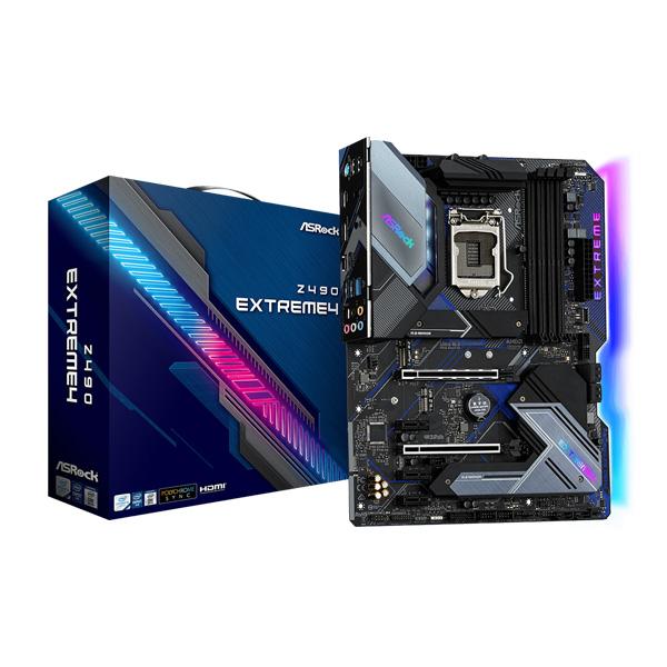 ASRock Z490 Extreme4 Motherboard (Intel Socket 1200/10th Generation Core Series CPU/Max 128GB DDR4 4266MHz Memory)
