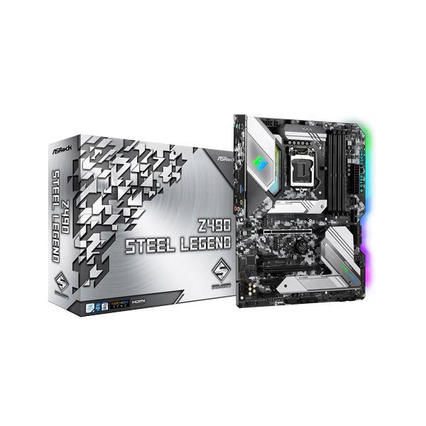 ASRock Z490 Steel Legend Motherboard (Intel Socket 1200/10th Generation Core Series CPU/Max 128GB DDR4 4266MHz Memory)