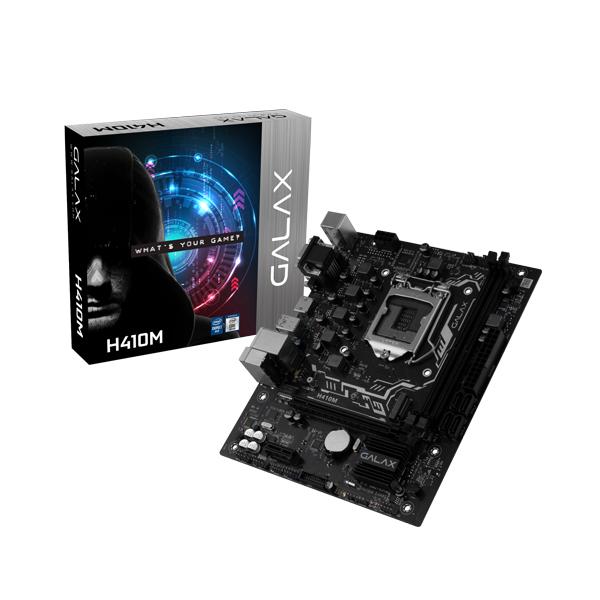 GALAX H410M Motherboard (Intel Socket 1200/10th Generation Core Series CPU/Max 32GB DDR4 2666MHz Memory)