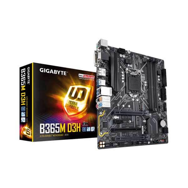 Gigabyte B365M D3H Motherboard (Intel Socket 1151/9th and 8th Generation Core Series CPU/Max 64GB DDR4 2666MHz Memory)