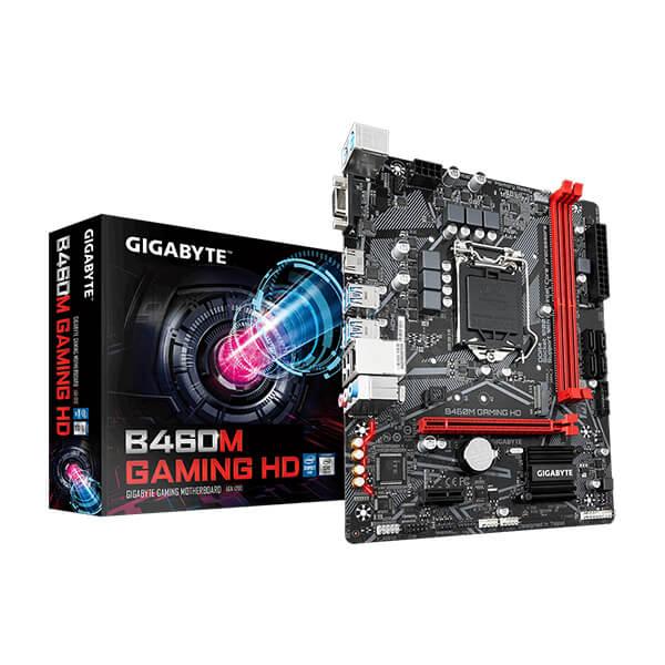 Gigabyte B460M GAMING HD Motherboard (Intel Socket 1200/10th Generation Core Series CPU/Max 64GB DDR4 2933MHz Memory) 