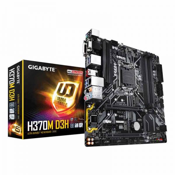 GIGABYTE H370M D3H Motherboard (Intel Socket 1151/8th Generation Core Series CPU/Max 64GB DDR4-2666MHz Memory)