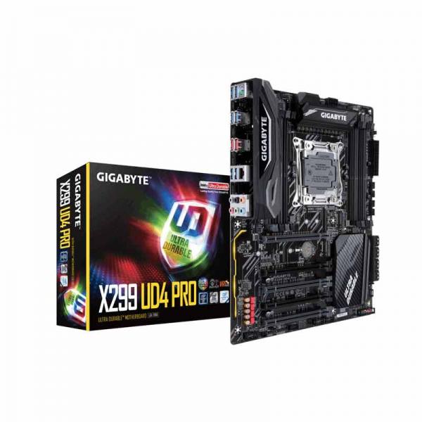 Gigabyte X299 UD4 PRO Motherboard (Intel Socket 2066/X299 Chipset Core X Series Cpu/Max 128 GB DDR4-4400MHz Memory)
