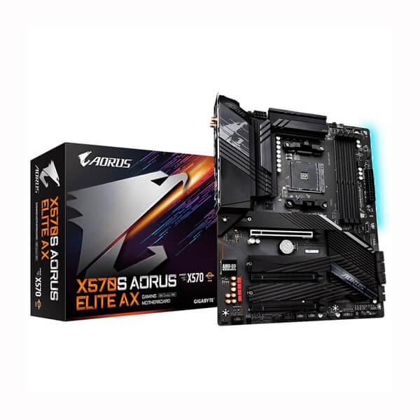 Gigabyte X570S Aorus Elite AX (Wi-Fi) Motherboard (AMD Socket AM4/Ryzen 5000, 5000G, 4000G and 3000 Series CPU/Max 128GB DDR4 5400MHz Memory)
