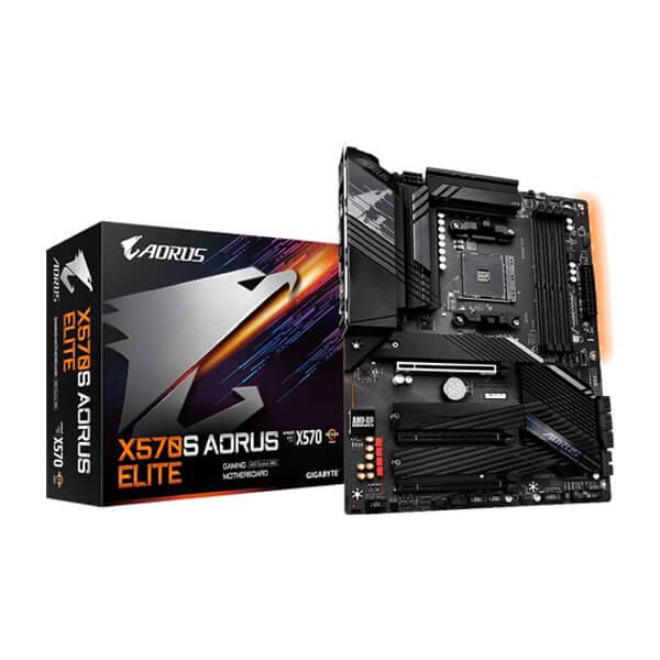 Gigabyte X570S Aorus Elite Motherboard (AMD Socket AM4/Ryzen 5000, 5000G, 4000G ,3000 and 3000G Series CPU/Max 128GB DDR4 5400MHz Memory)