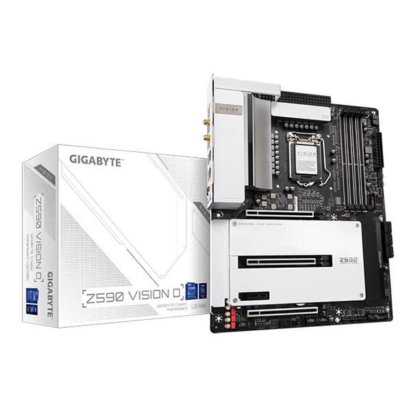 Gigabyte Z590 Vision D (Wi-Fi) Motherboard (Intel Socket 1200/11th And 10th Generation Core Series CPU/Max 128GB DDR4 4800MHz Memory)