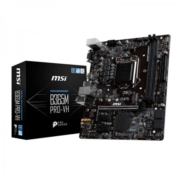 MSI B365M PRO-VH Motherboard (Intel Socket 1151/9th and 8th Generation Core Series CPU/Max 32GB DDR4 2666MHz Memory)