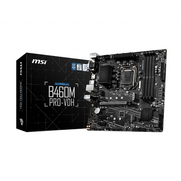Msi B460M PRO-VDH Motherboard (Intel Socket 1200/10th Generation Core Series CPU/Max 128GB DDR4 2933MHz Memory)