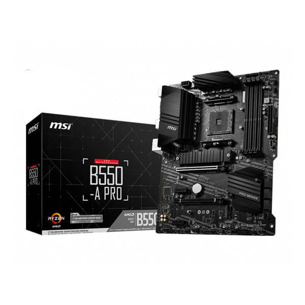 MSI B550-A PRO Motherboard (AMD Socket AM4/Ryzen 5000, 4000G and 3000 Series CPU/Max 128GB DDR4 4400MHz Memory)