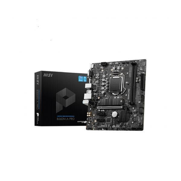 MSI B560M-A PRO Motherboard (Intel Socket 1200/11th And 10th Generation Core Series CPU/Max 64GB DDR4 5200MHz Memory)