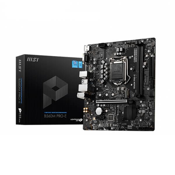 MSI B560M Pro-E Motherboard (Intel Socket 1200/11th And 10th Generation Core Series CPU/Max 64GB DDR4 4800MHz Memory)