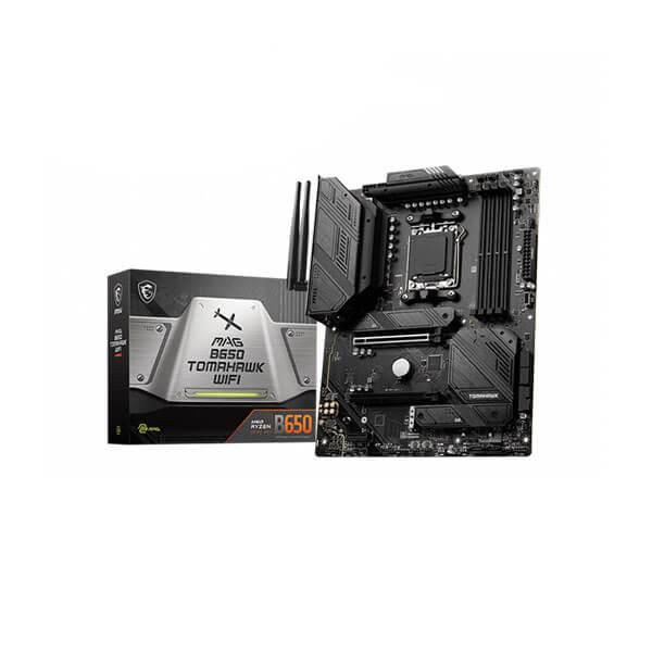 MSI MAG B650 Tomahawk WIFI Motherboard (AMD Socket AM5/Ryzen 7000 Series CPU/Max 128GB DDR5 6600MHz Memory)