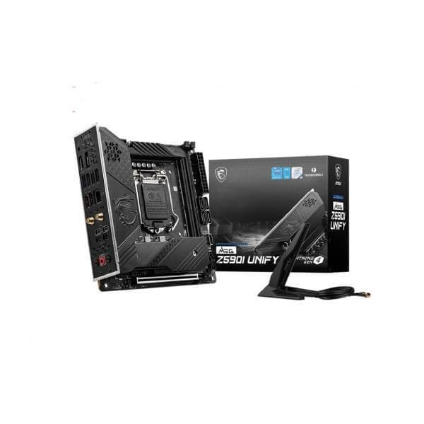 MSI MEG Z590I UNIFY (Wi-Fi) Motherboard (Intel Socket 1200/11th And 10th Generation Core Series CPU/Max 64GB DDR4 5600MHz Memory)