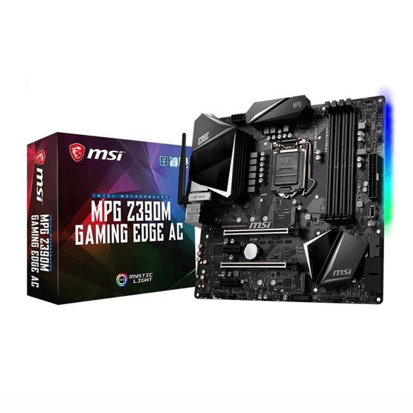 Msi MPG Z390M Gaming Edge AC (Wi-Fi) Motherboard (Intel Socket 1151/9th And 8th Generation Core Series CPU/Max 128GB DDR4 4500MHz Memory)