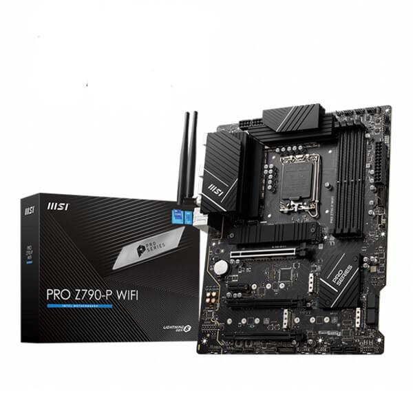 MSI Pro Z790-P WIFI Motherboard (Intel Socket 1700/14th, 13th And 12th Generation Core Series CPU/Max 128GB DDR5 7000MHz Memory)