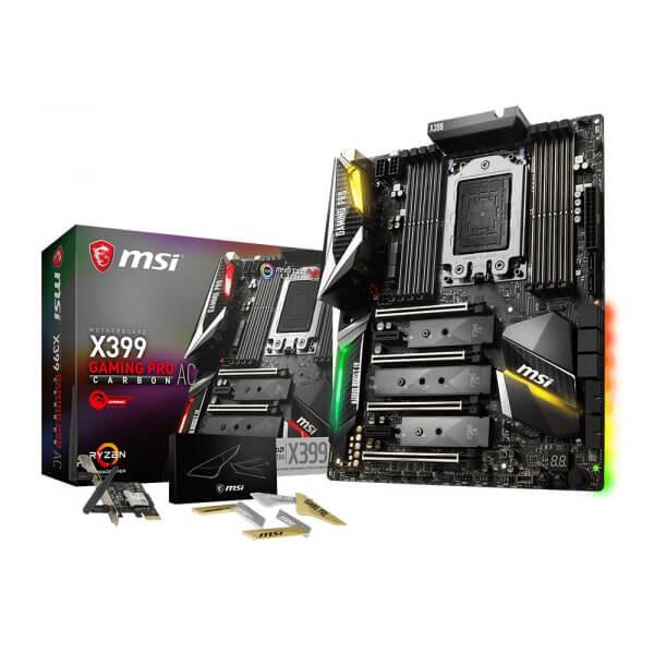 Msi X399 Gaming Pro Carbon AC (Wi-Fi) Motherboard (Amd Socket sTR4/Ryzen Threadripper Series CPU/Max 128GB DDR4 3600MHz Memory)