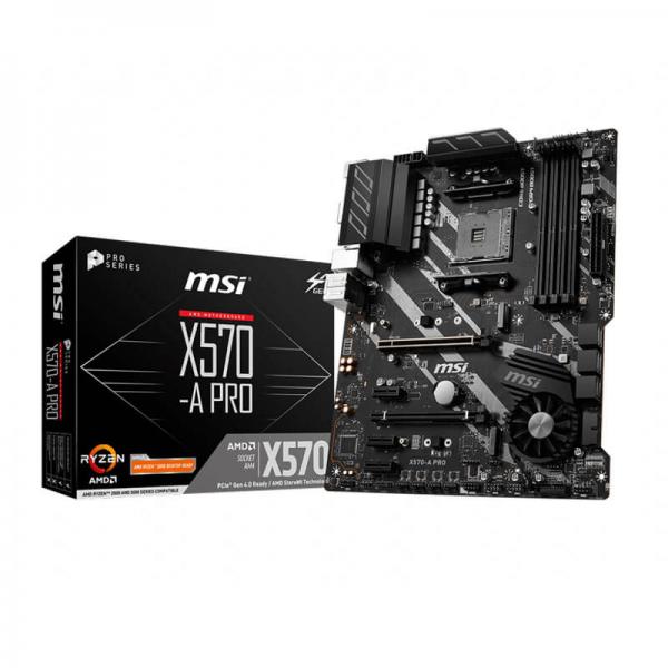 Msi X570-A Pro Motherboard (Amd Socket AM4/Ryzen Series CPU/Max 128GB DDR4 4400MHz Memory)