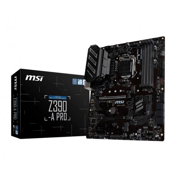 MSI Z390-A PRO Motherboard (Intel Socket 1151/9th And 8th Generation Core Series CPU/Max 128GB DDR4-4400MHz Memory)
