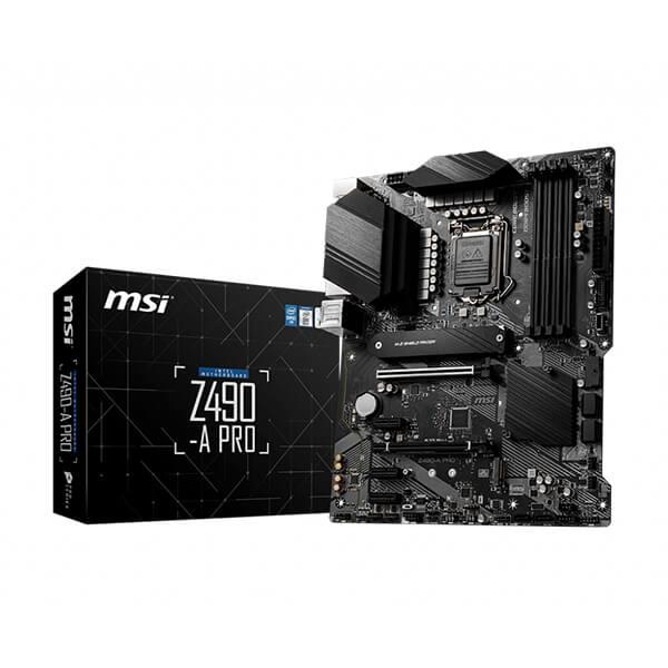 MSI Z490-A PRO Motherboard (Intel Socket 1200/10th Generation Core Series CPU/Max 128GB DDR4-4800MHz Memory)