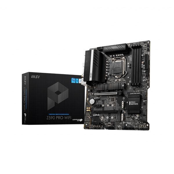 Msi Z590 PRO WIFI Motherboard (Intel Socket 1200/11th and 10th Generation Core Series CPU/Max 128GB DDR4 5333MHz Memory)
