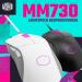 Cooler Master MM730 RGB Ergonomic Gaming Mouse (16,000 DPI, PixArt Optical Sensor, Optical Switches, RGB Lighting, 1000Hz Polling Rate, Black)
