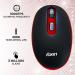 Foxin Vibrant Red Ergonomic  Wireless Mouse (Optical Sensor, 2.4GHz Wireless)