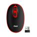 Foxin Vibrant Red Ergonomic  Wireless Mouse (Optical Sensor, 2.4GHz Wireless)