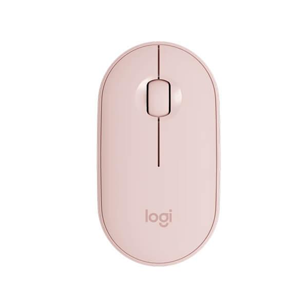 Logitech Pebble M350 Wireless Mouse - Rose (1000 DPI, Optical Sensor)