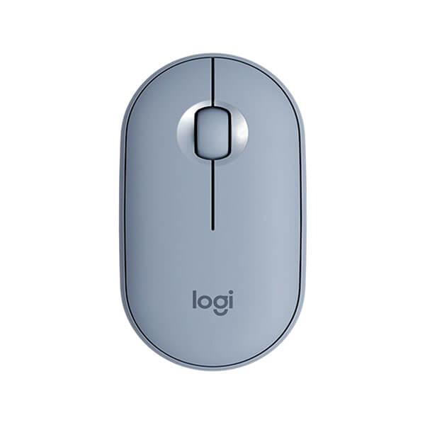 Logitech Pebble M350 Wireless Mouse - Blue Grey (1000 DPI, Optical Sensor)