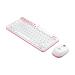 Logitech MK240 Wireless Mouse and Keyboard Combo (White-Red)