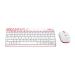 Logitech MK240 Wireless Mouse and Keyboard Combo (White-Red)