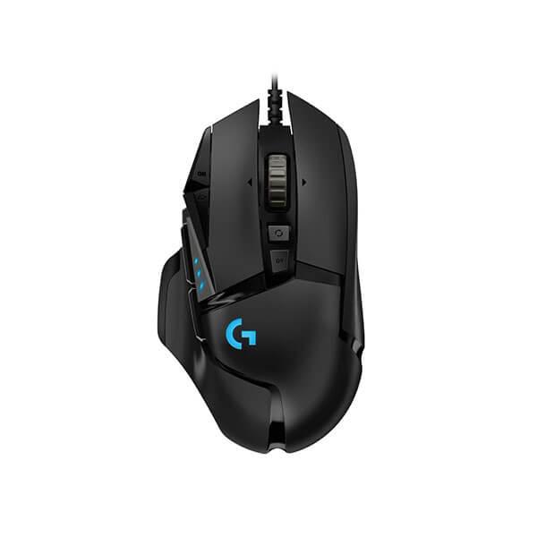 Logitech G502 HERO RGB Ergonomic Gaming Mouse (25,600DPI, Hero 25K Sensor, Mechanical Switches, RGB Lighting, 1000Hz Polling Rate, Black)