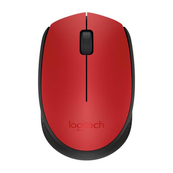 Logitech M171 Ambidextrous Wireless Mouse (Red)