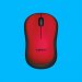 LOGITECH M221 Silent Red Wireless Ambidextrous Mouse - (1000 DPI, Optical Sensor)