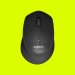 LOGITECH M331 SILENT PLUS Black Ergonomic Wireless Mouse (1000 DPI, Optical Sensor)