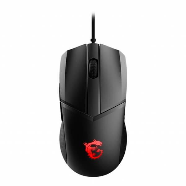 MSI Clutch GM41 Lightweight Ergonomic Wired Gaming Mouse (16000DPI, Omron Switches, PMW-3389 Optical Sensor, RGB Lighting, 1000Hz Polling Rate)