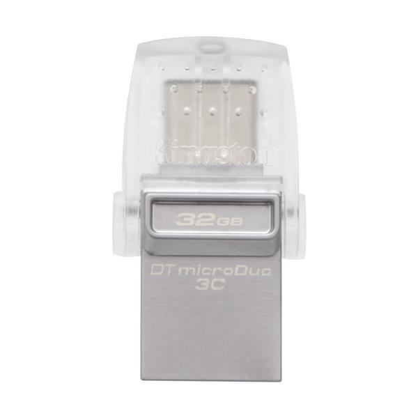 Kingston DataTraveler MicroDuo 3C 32GB USB Type-C and USB Type-A Flash Drive