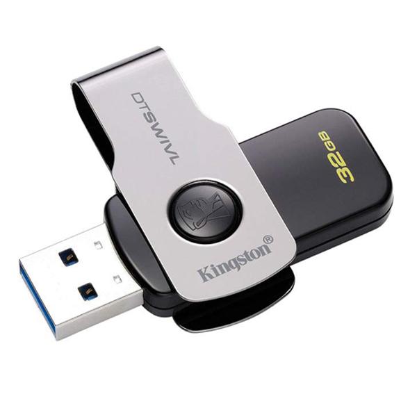 Kingston Data Traveler Swivl 32GB USB 3.1 Pen Drive - Black
