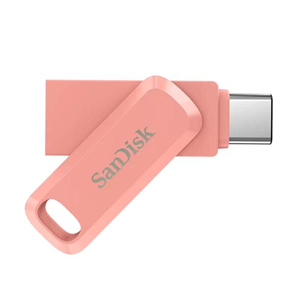 SanDisk Ultra Dual Drive Go 128GB Type-C OTG Pen Drive (Peach)