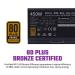 Cooler Master MWE 450 V2 230V SMPS - 450 Watt 80 Plus Bronze Certification PSU With Active PFC 