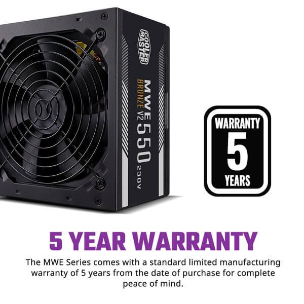 CoolerMaster MWE 550 V2 | 550 Watt 80 Plus Bronze PSU