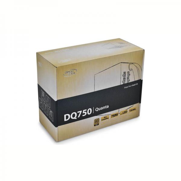 Deepcool Quanta DQ750 SMPS 750 Watt 80 Plus Gold Certification Fully Modular PSU With Active PFC