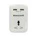 Honeywell Travel Surge With 2 USB Ports (White)