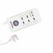 Honeywell Platinum Series 5 Socket 1.5Meter Surge Protector (White)