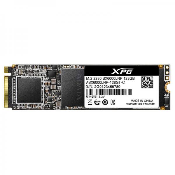 Adata XPG SX6000 Lite 128GB 3D NAND M.2 NVMe Internal SSD (ASX6000LNP-128GT-C)